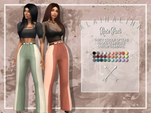 The Sims 4 Reese Pants at AlainaLina
