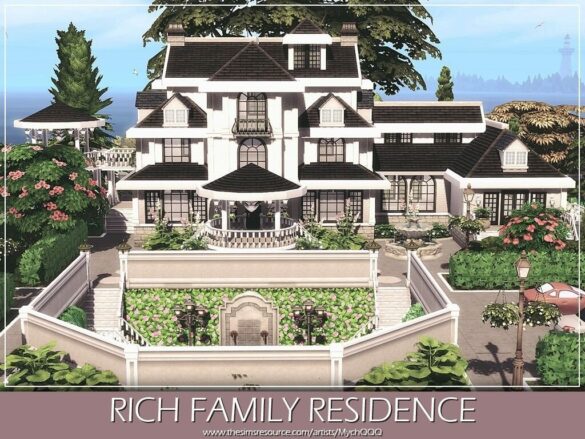 The Sims 4 rich family residence no cc download