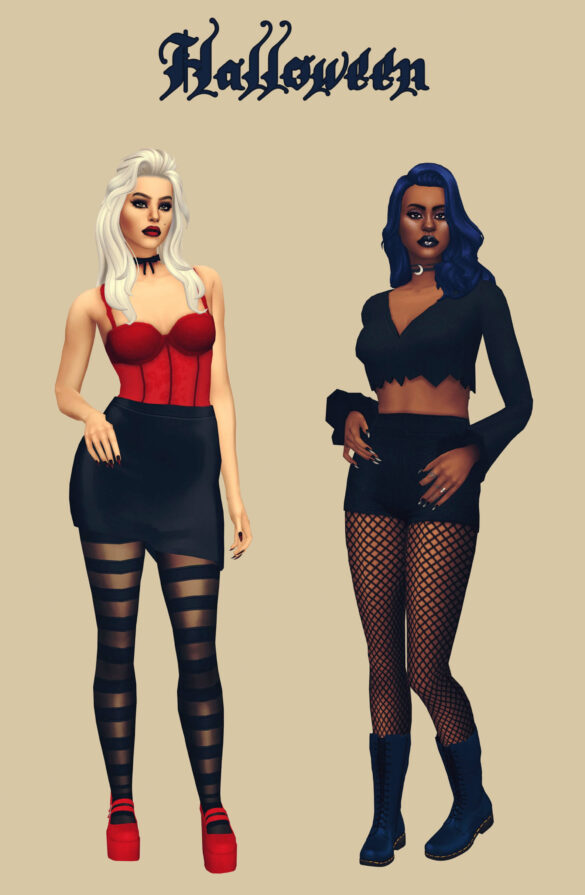 The Sims 4 s4r lookbook challenge day 24 halloween