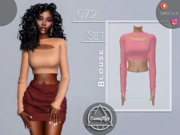The Sims 4 SET 072 – Blouse by Camuflaje