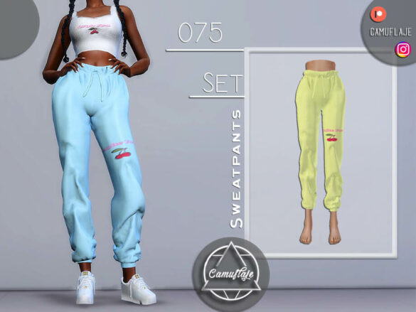 The Sims 4 SET 075 – Sweatpants by Camuflaje TSR