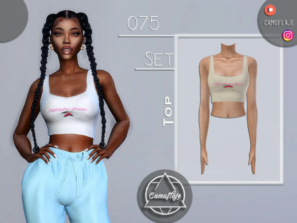 The Sims 4 SET 075 – Top by Camuflaje TSR