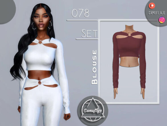 The Sims 4 SET 078 – Blouse by Camuflaje