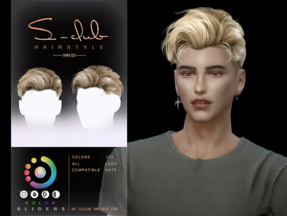 The Sims 4 Short man hair (DAVID) by s-club