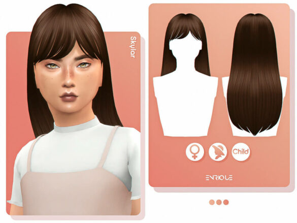 The Sims 4 Skylar Hairstyle (Child Version) by Enriques4