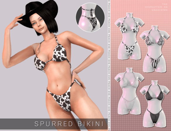 The Sims 4 spurred bikini