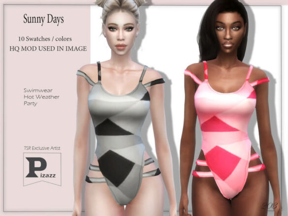 The Sims 4 Sunny Days Swimsuit by pizazz at TSR