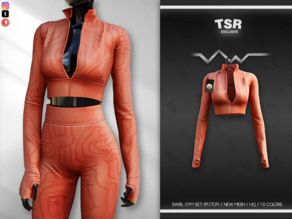 The Sims 4 SWIRL GYM (TOP) BD635 by busra-tr