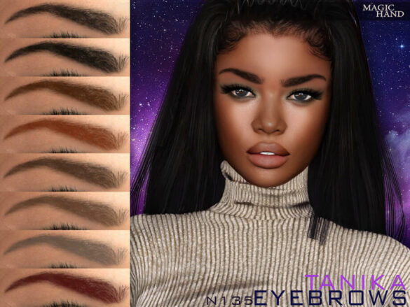 The Sims 4 Tanika Eyebrows N135 by MagicHand