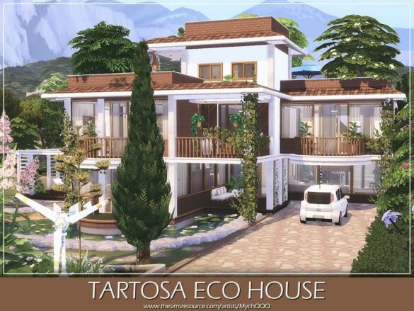 The Sims 4 tartosa eco house no cc download