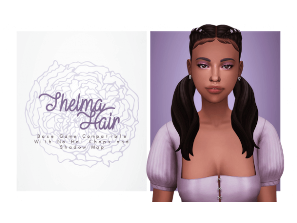 The Sims 4 Thelma Hair by IsJao