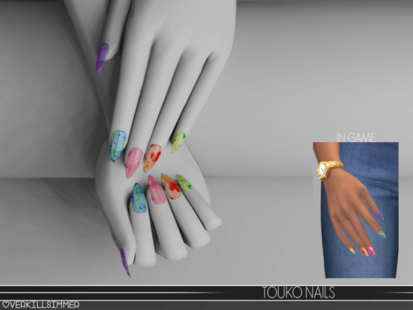 The Sims 4 Touko nails