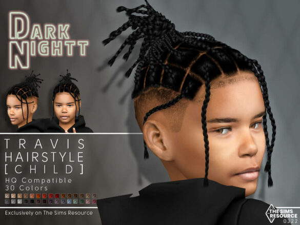 The Sims 4 Travis Hair[Child] by DarkNighTt
