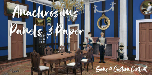 The Sims 4 ts4cc panels paper in 3 color types