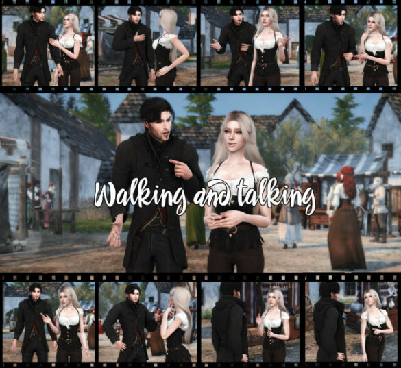 The Sims 4 tv walking and talking