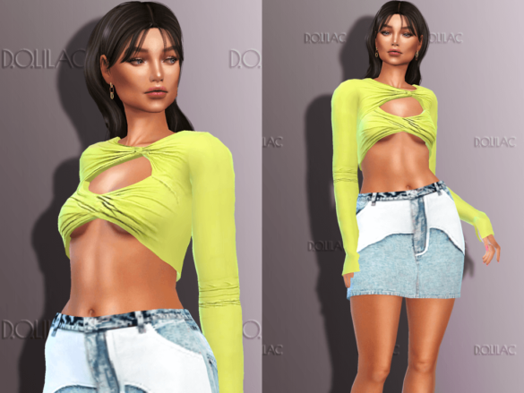 The Sims 4 twist front top set