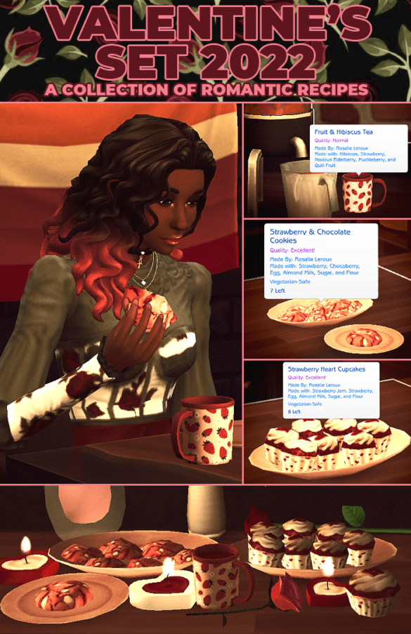 Valentine’s Day Pack – 3 New Custom Recipes