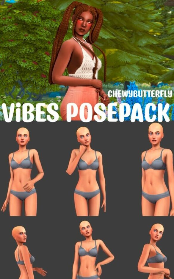 The Sims 4 vibes pose pack