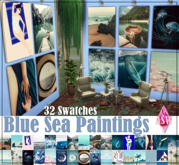 blue sea paintings mesh by ea edited