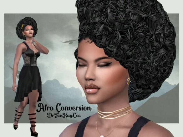 The Sims 4 Afro Curls Conversion by drteekaycee at TSR
