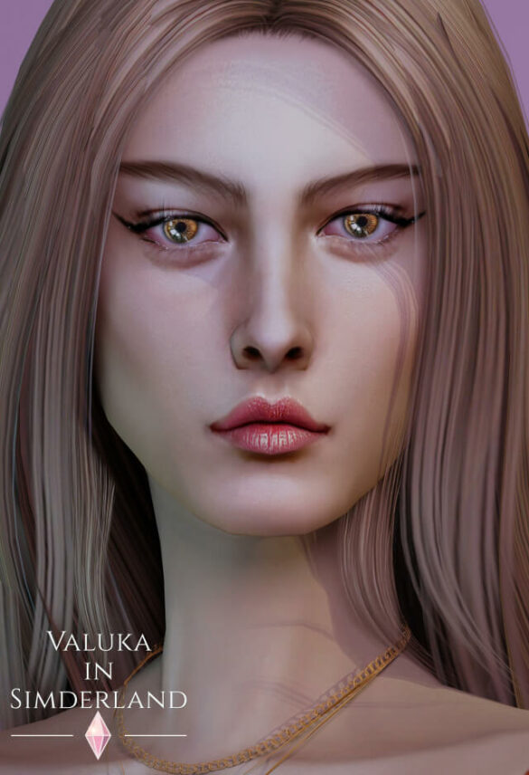 The Sims 4 april collection Valuka lips blush eyeliner