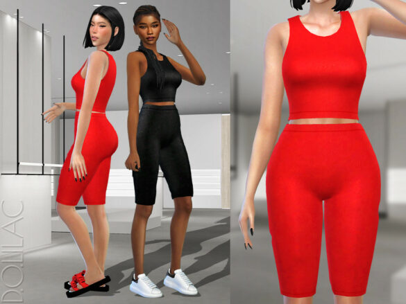 The Sims 4 Crop Top [SET] DO332 by D.O.Lilac