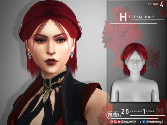 The Sims 4 Hezekia Hair by Mazero5