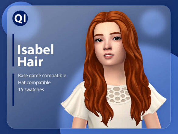 The Sims 4 Isabel Hair by qicc