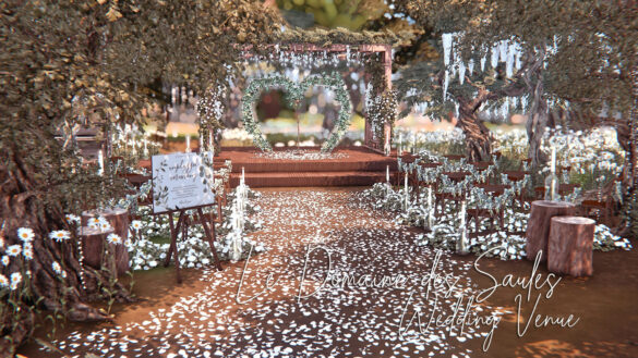 The Sims 4 le domaine des saules rustic wedding venue