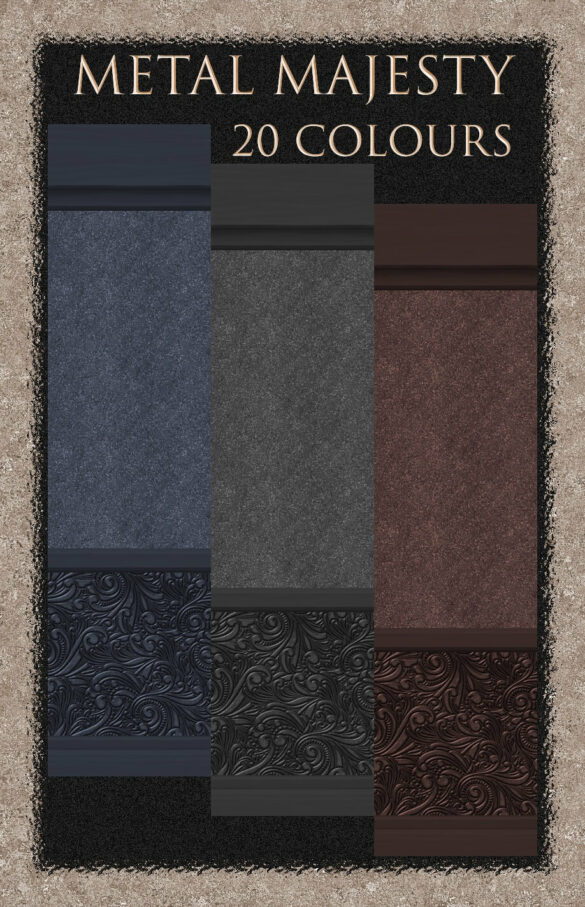 The Sims 4 Metal Majesty – Walls by Simmiller at Mod The Sims 4