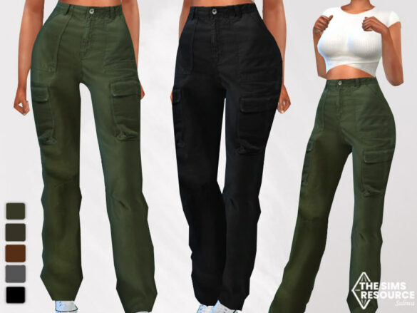 The Sims 4 New Style Female Cargo Pants by Saliwa at TSR