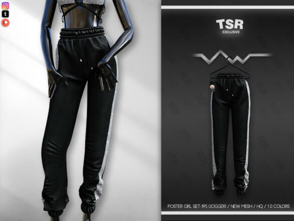 The Sims 4 POSTER GIRL SET-195 (JOGGER) BD644 by busra-tr