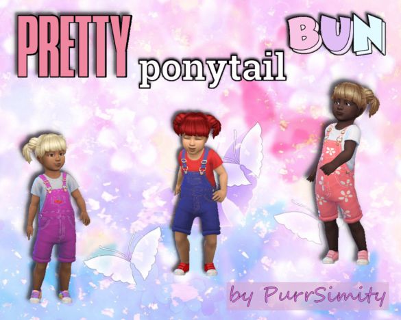 The Sims 4 Pretty Little Pony Buns