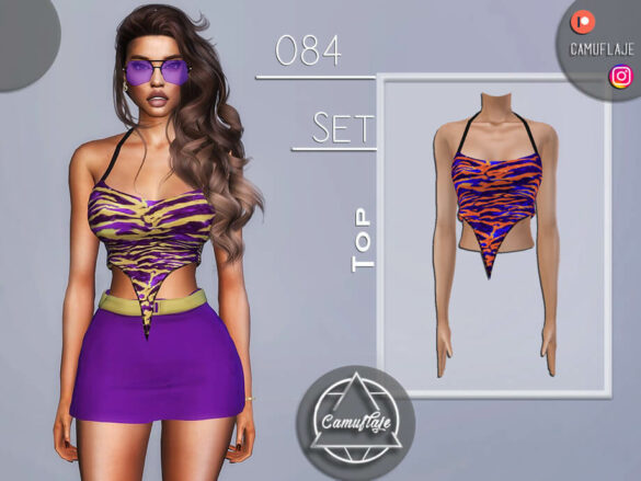 The Sims 4 SET 084 – Top by Camuflaje at TSR