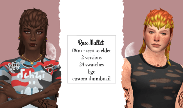 rox mullet male hair