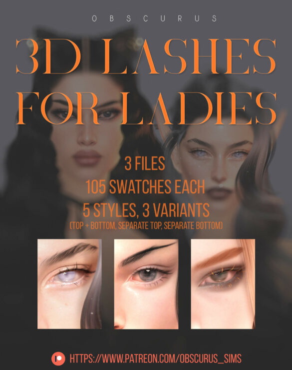 eyelashes n1 3 105 swatches 5 styles