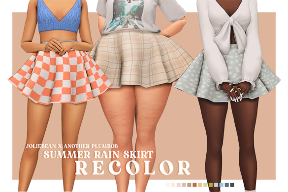 joliebean x another plumbob summer rain skirt