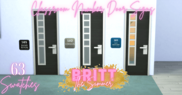 classroom number door signs hallway door signs