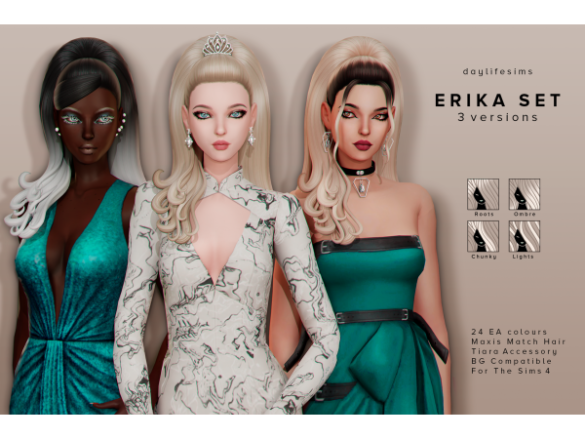 ERIKA HAIR SET - 3 versions