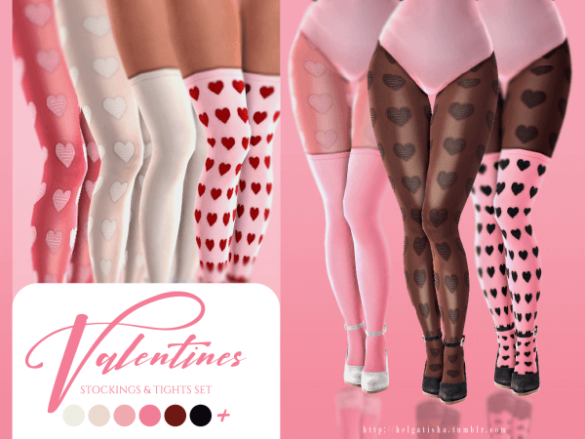 Valentines tights & stockings