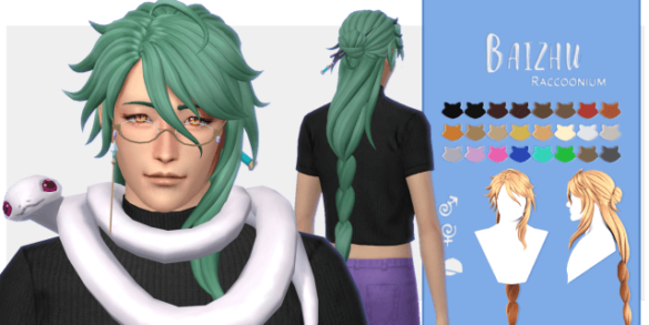 Baizhu hair mm male