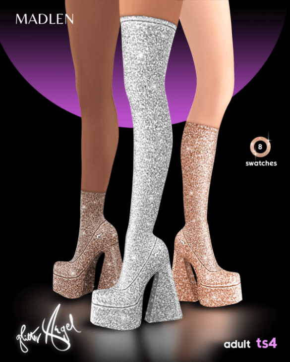 Glitter Angel boots