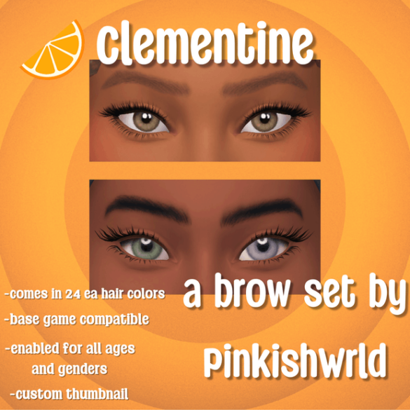Clementine Brow Set by PinkishWrld