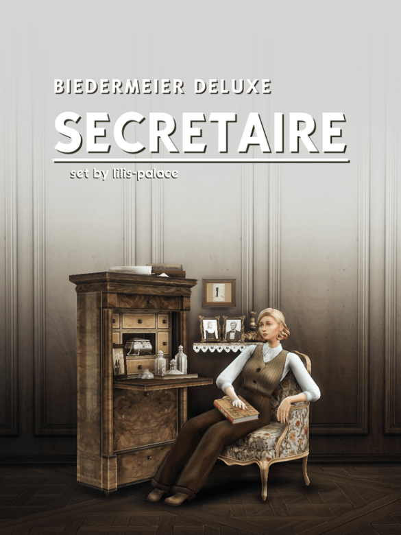 INTARSIA - Biedermeier Deluxe Secretaire