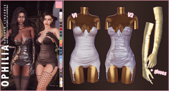 Ophilia Leather Lingerie