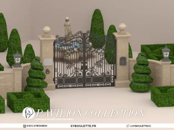 PAVILION FENCE GATE CC SIMS 4
