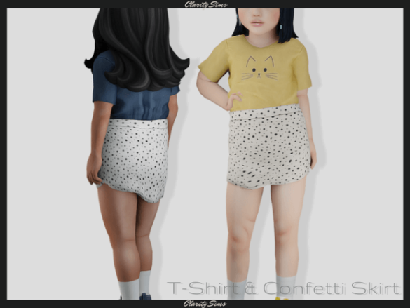 T-Shirt & Confetti Skirt - Toddler