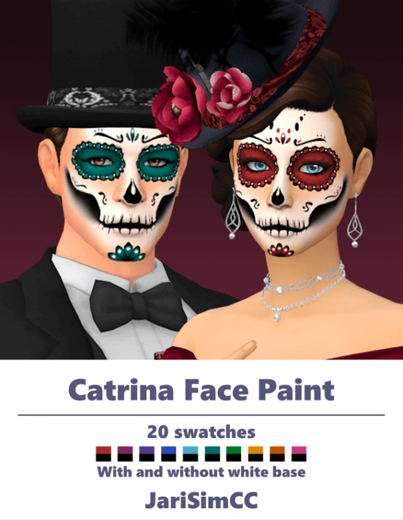 JariSimCC FacePaint Catrina Face 01