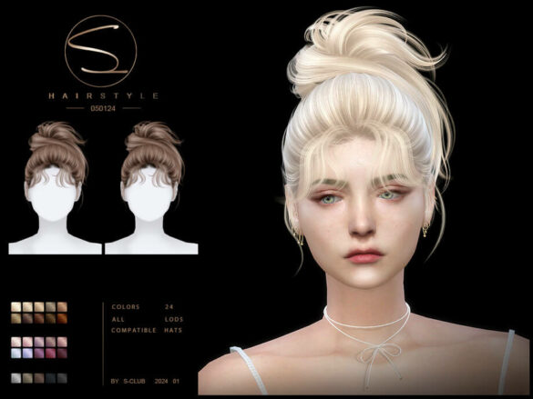 Cute updo hairstyle 08012024