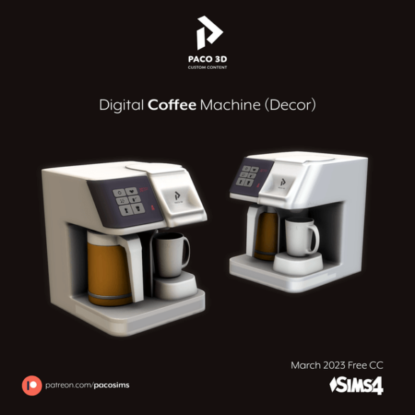 Digital Coffee Machine ( Decor )